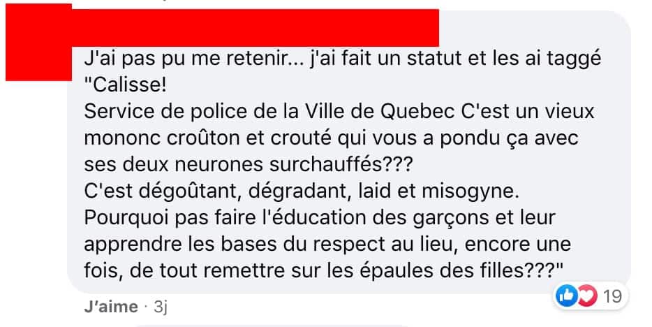 Capture d'écran / Facebook