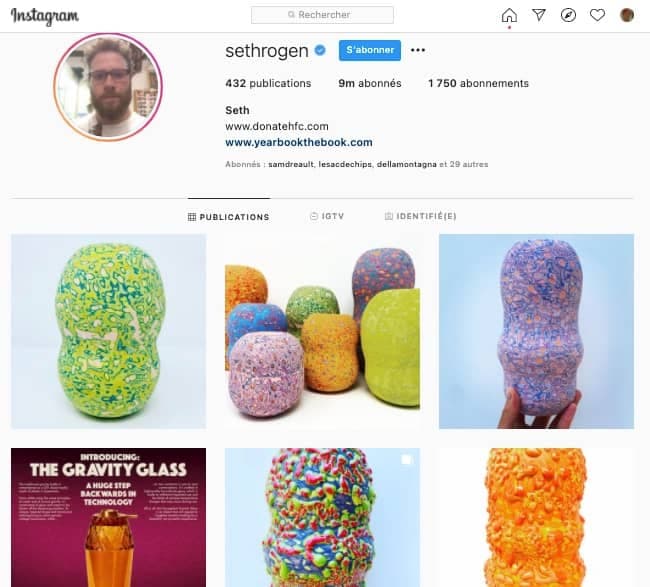 Capture d'écran / Instagram Seth Rogen