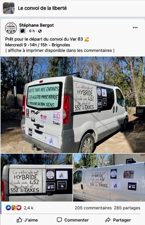 Photo tirée de Facebook