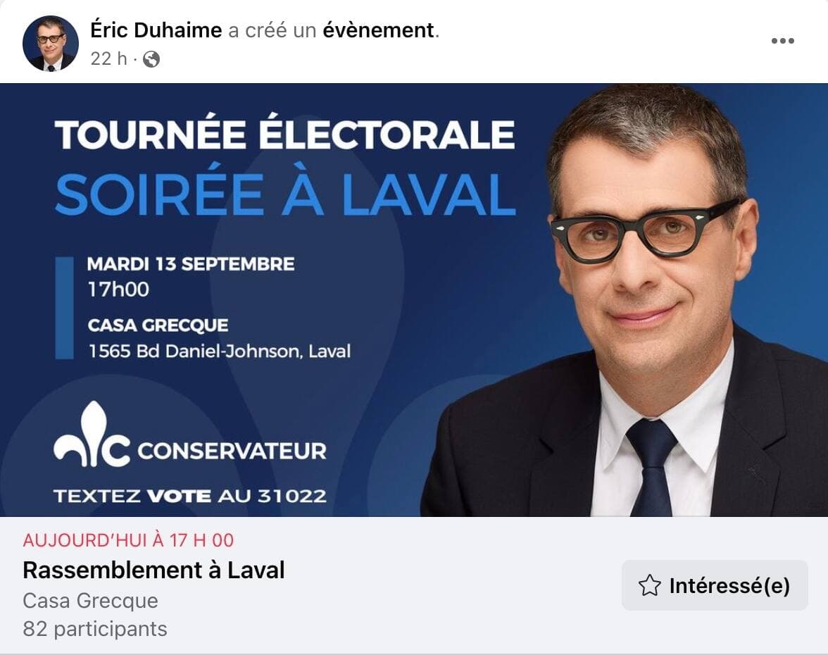 Capture d'écran / Facebook