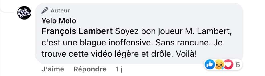 Capture d'écran / Facebook