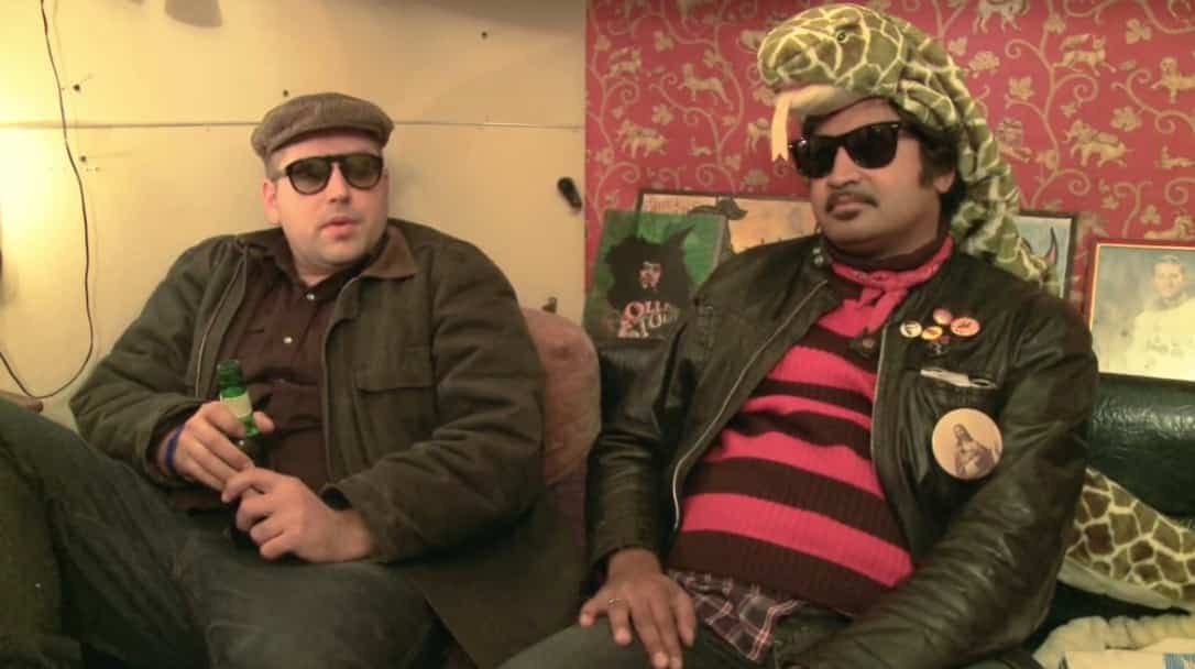 Mark Sultan (BBQ Show) et King Khan, du groupe The King Khan & BBQ Show