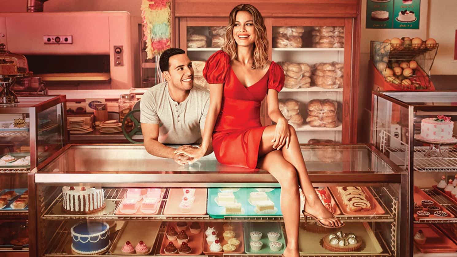 Victor Rasuk et Nathalie Kelley, La belle et le pâtissier.