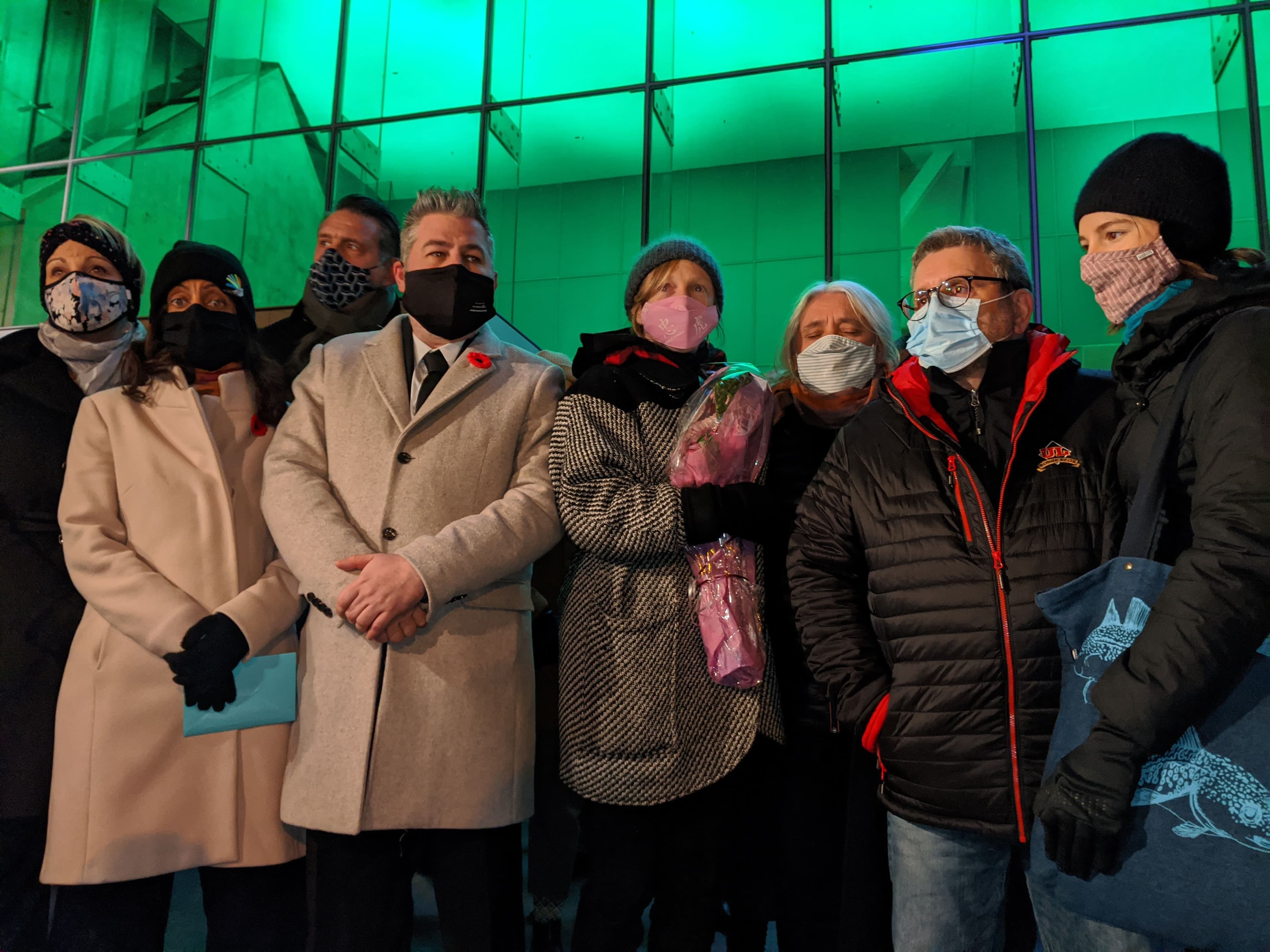 Plusieurs acteurs de la scène politique étaient sur place.