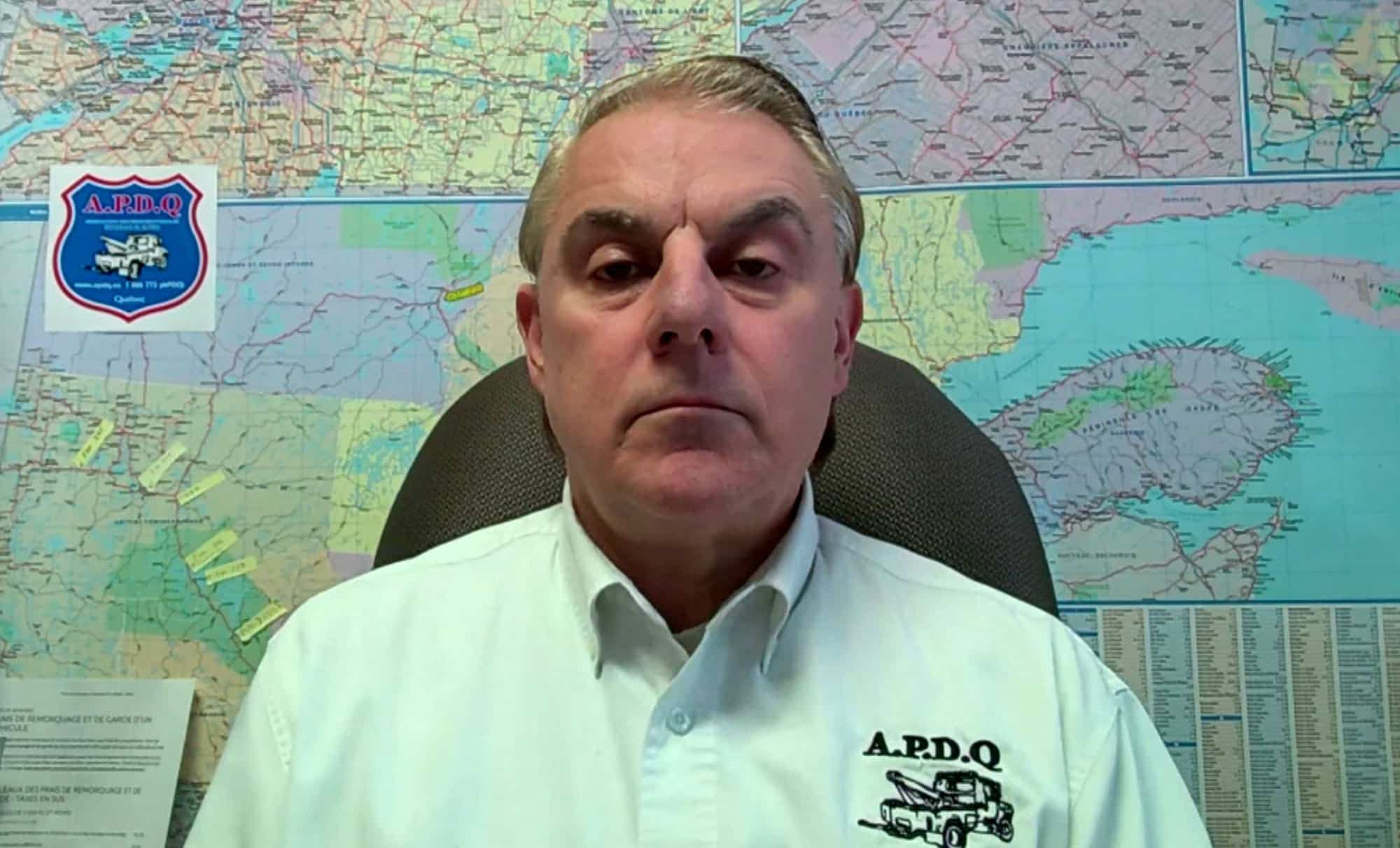 Réjean Breton, PDG de l’Association des professionnels du dépannage du Québec | capture d'écran TVA Nouvelles