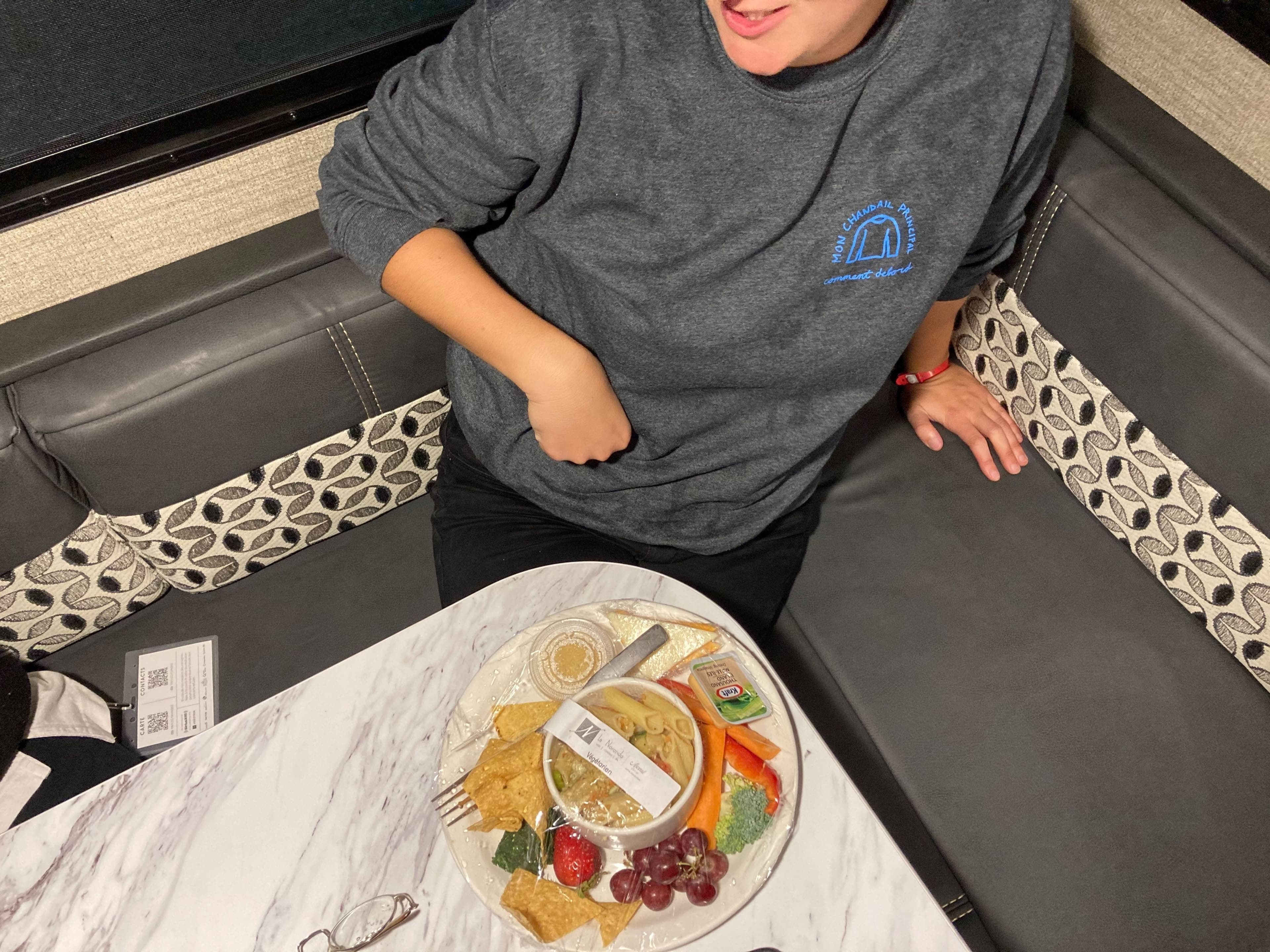 Les repas individuels au Festival de la musique émergente en Abitibi-Témiscamingue (2020).