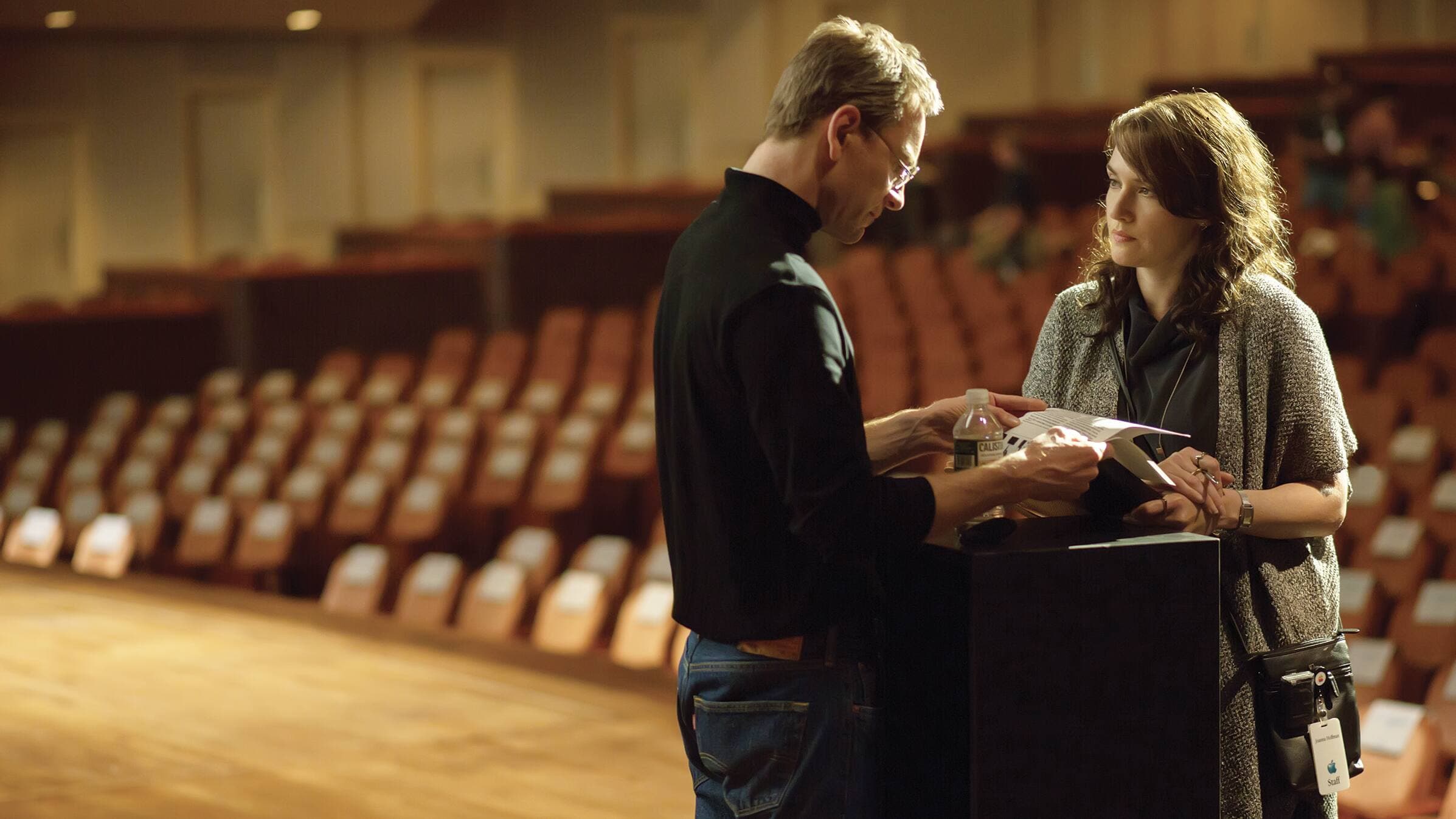 Avec Michael Fassbender.