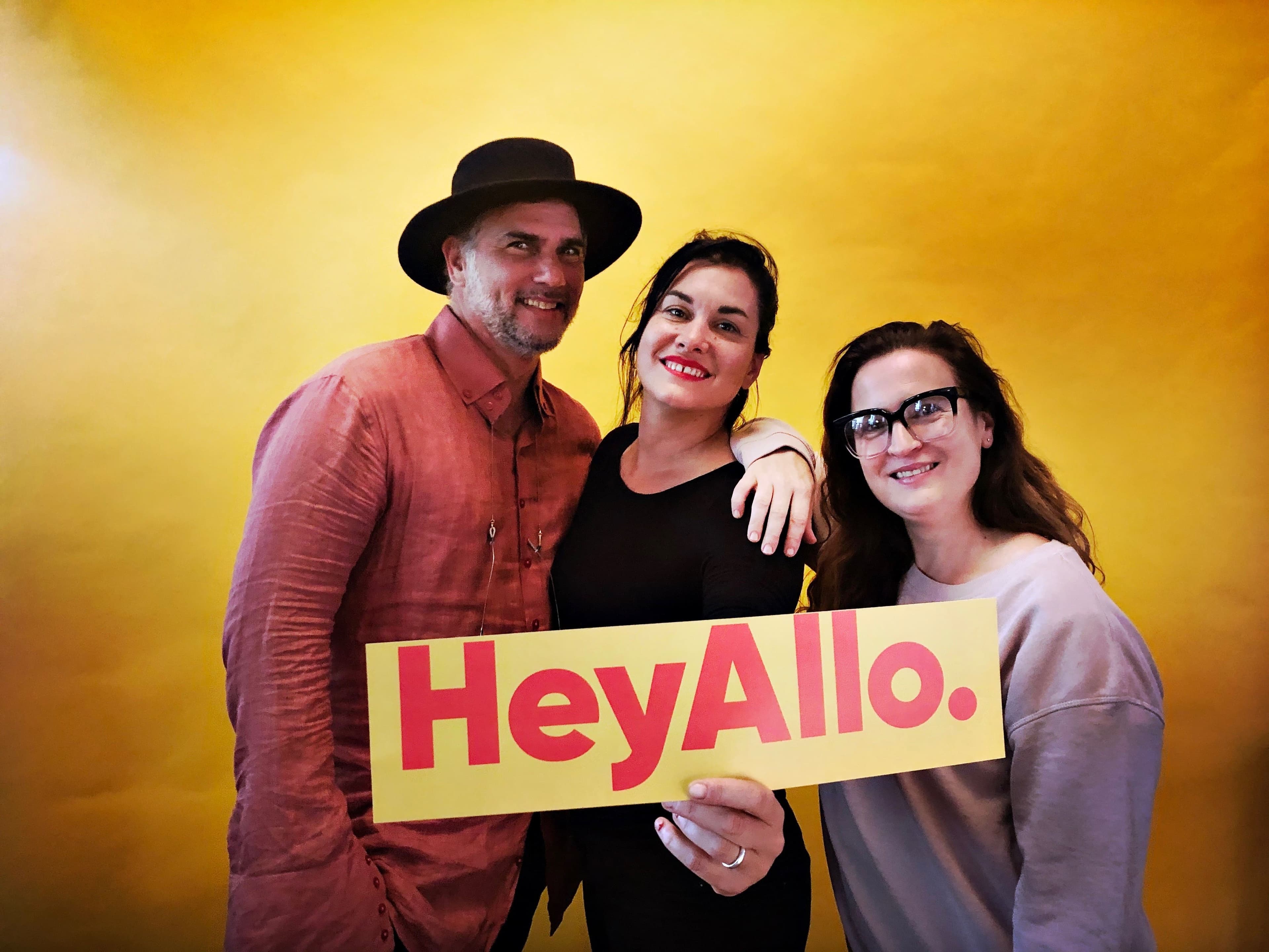 Joël Dumas, Véronique Dussault et Noémie Desrochers, fondateurs de HeyAllo