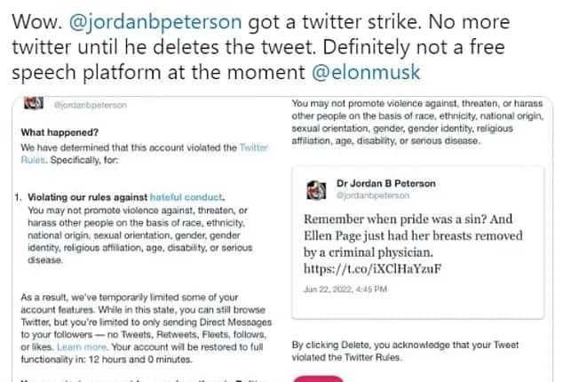 Capture d'écran Twitter