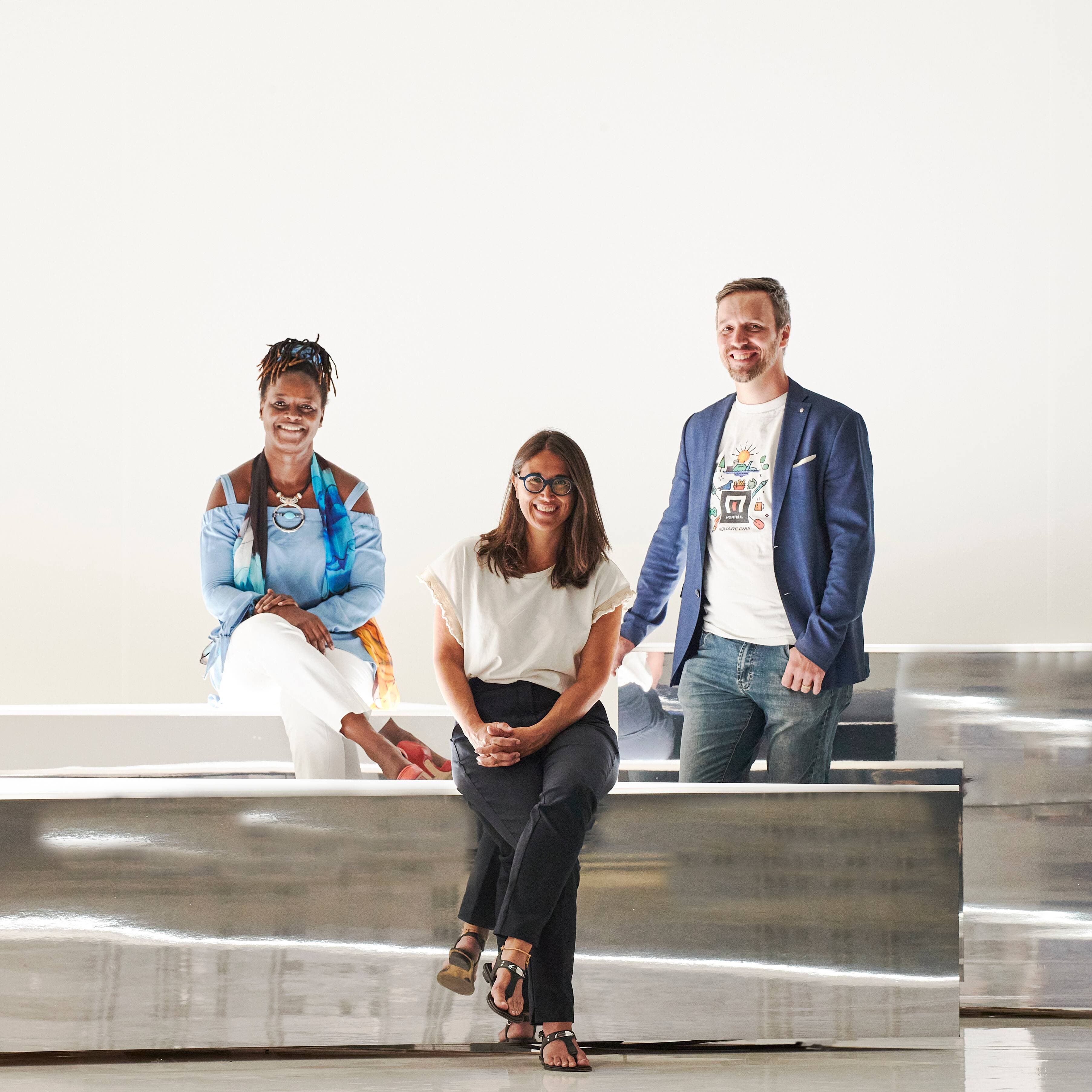 Kadidia Haïdara (Concertation Montréal- Mouvement Montréalais Les Filles & le Code)_ Julie Tremblay, Productrice, L’INFINI_Patrick Naud (Sqaure Enix)