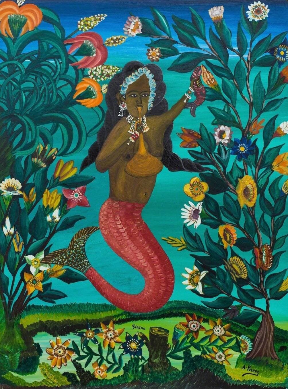 La Sirène, tableau de l'artiste haïtien André Pierre
