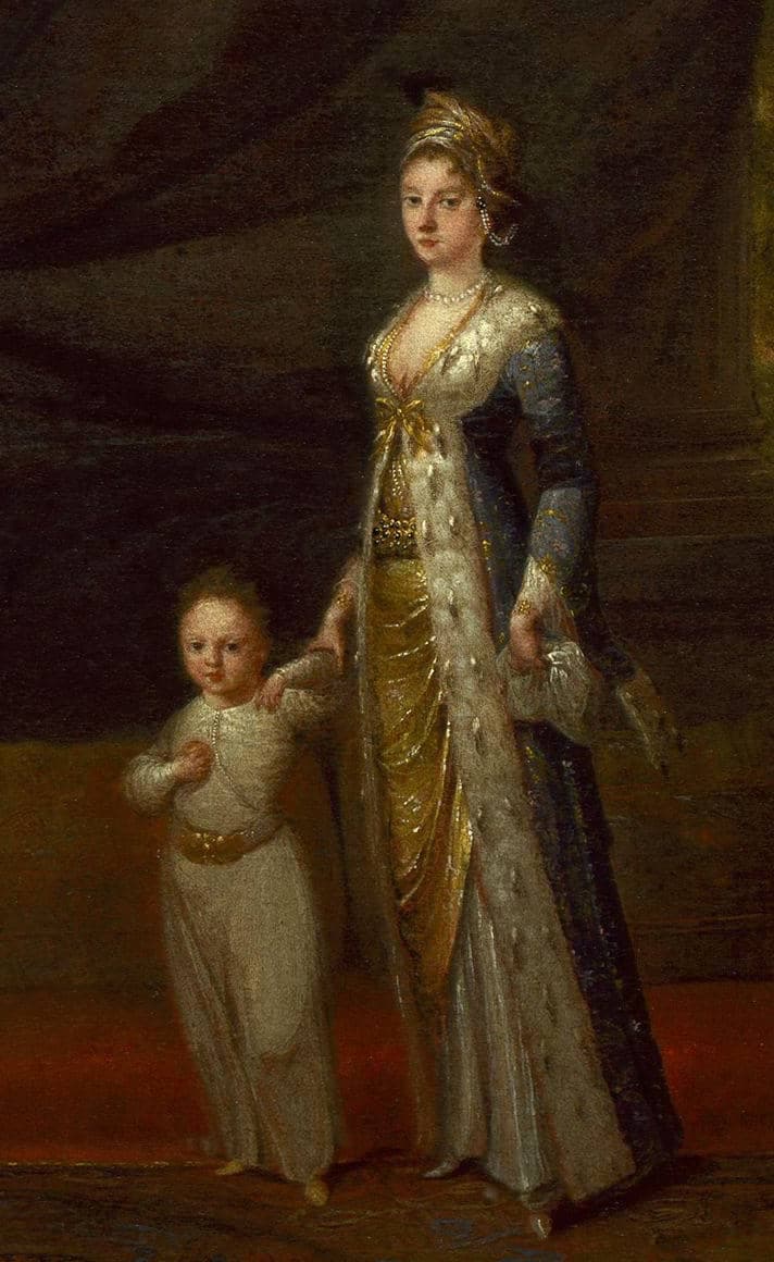 Mary Wortley Montagu avec son garçon, Edward