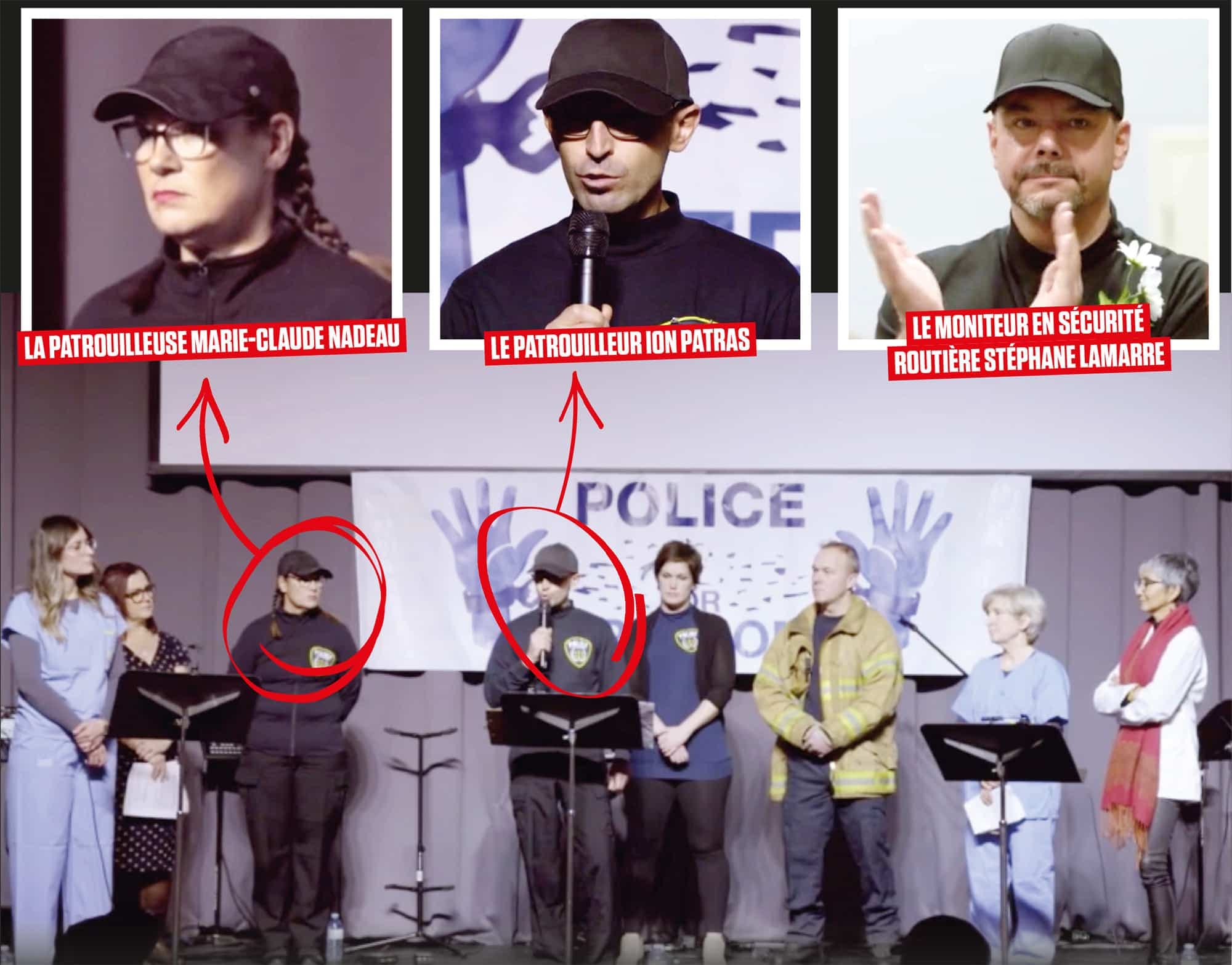 Les participants au rassemblement de complotistes portaient des costumes de policier, d’infirmière ou encore de pompier.