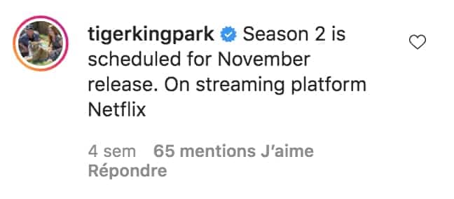 Capture d'écran Instagram