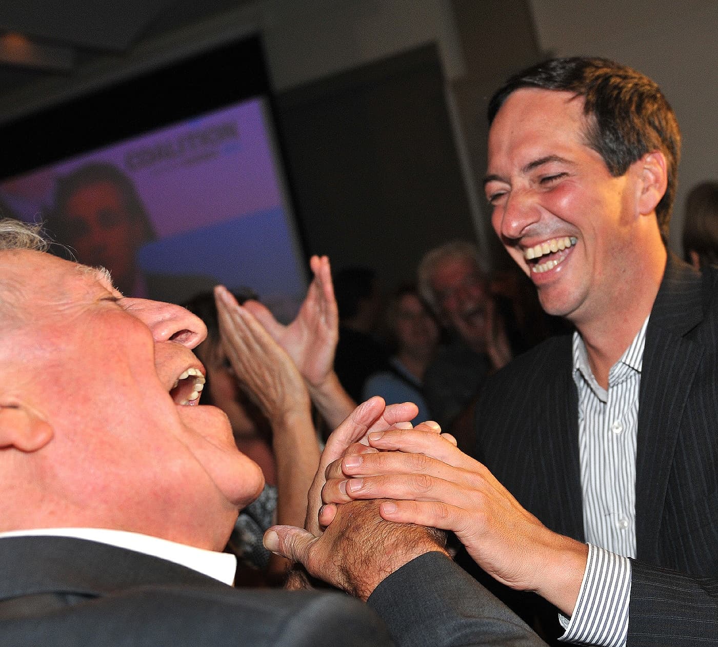 Marc-André Bédard et son fils Stéphane